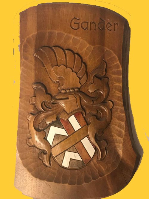 Gander Wood Shield, Rick Gander, Vancouver B.C.